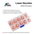 Single and double layers laser nozzle for metal laser cutting machine D32 H15 fiber laser nozzle